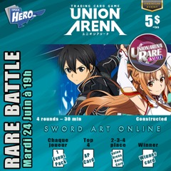 Union Arena Rare Battle Event - Sword Art Online - Samedi le 28 Juin 11h